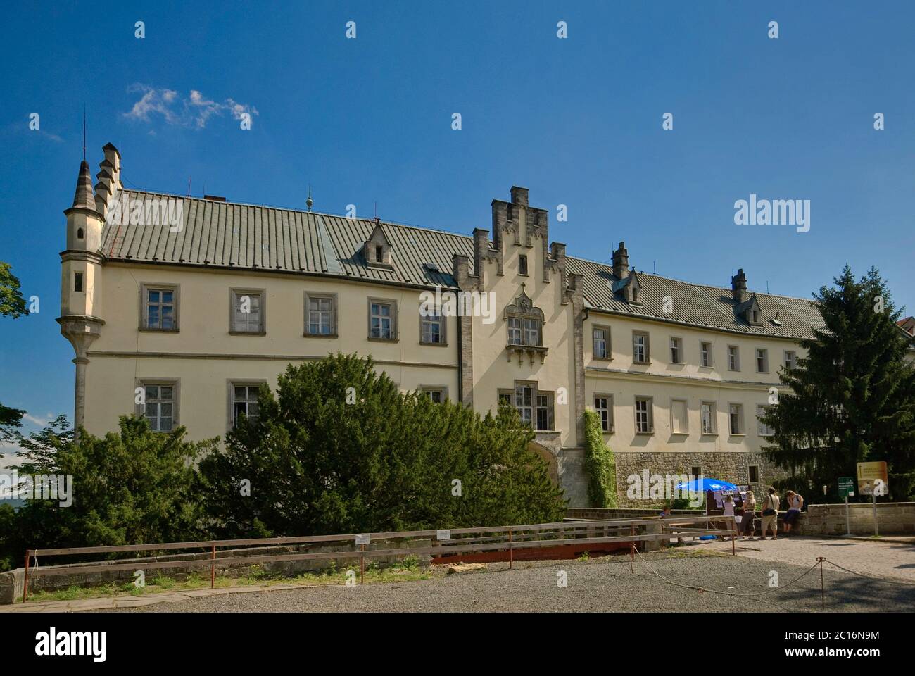Hruba Skala castello nella zona di Český ráj in Liberecky kraj (Regione Liberec), Repubblica Ceca Foto Stock
