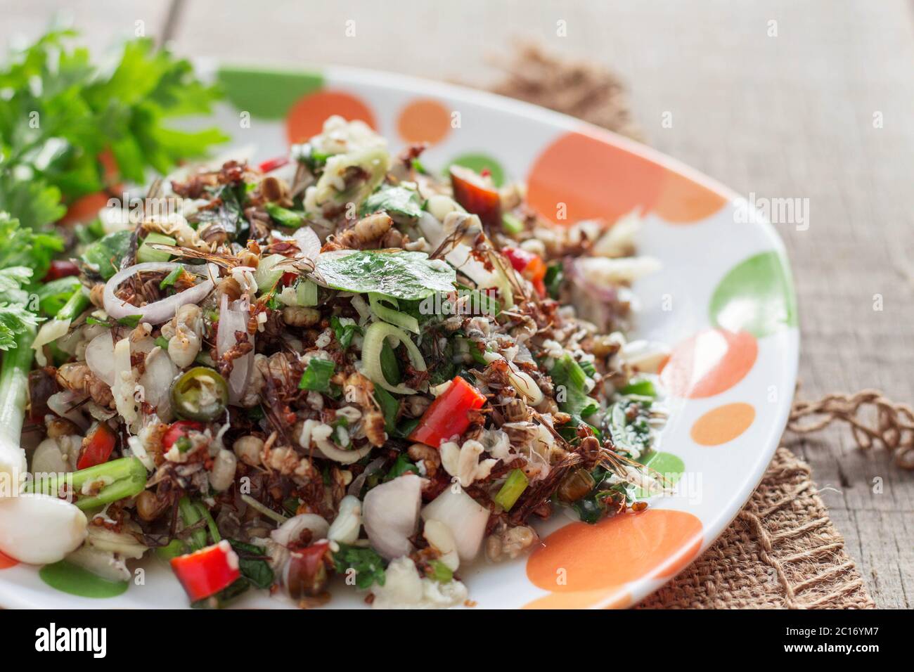 Piccante di uova con in Thailandia. Foto Stock