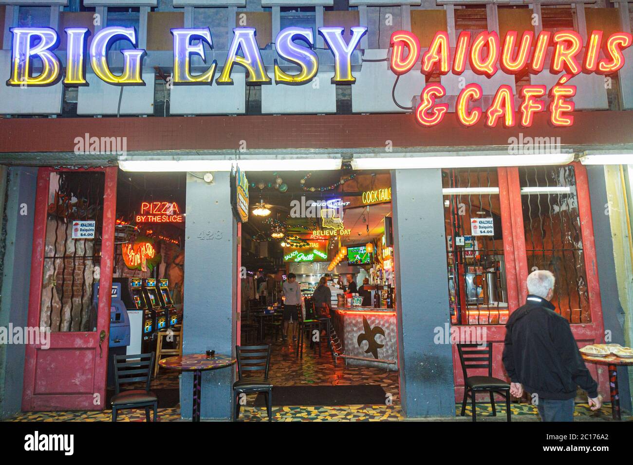 New Orleans Louisiana, Canal Street, centro, Big Easy Dairies & Cafe, bar lounge pub, ristorante ristoranti, ristoranti, ristoranti, caffè, esterno, f Foto Stock