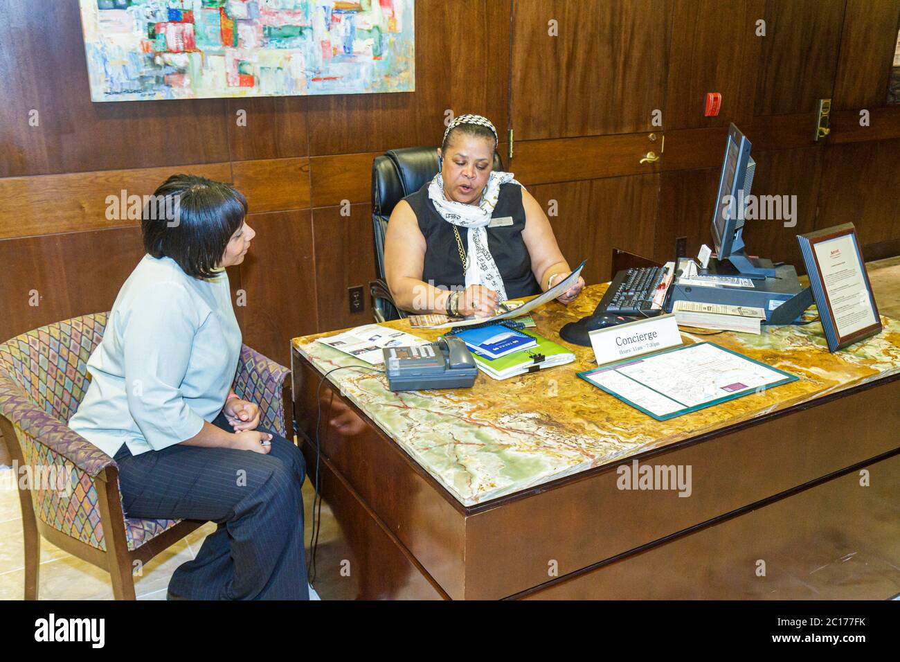 New Orleans Louisiana,Warehouse District,Marriott at the Convention Center,hotel hotel hotel alberghi alloggio motel,catena,alloggio,settore alberghiero,gl Foto Stock