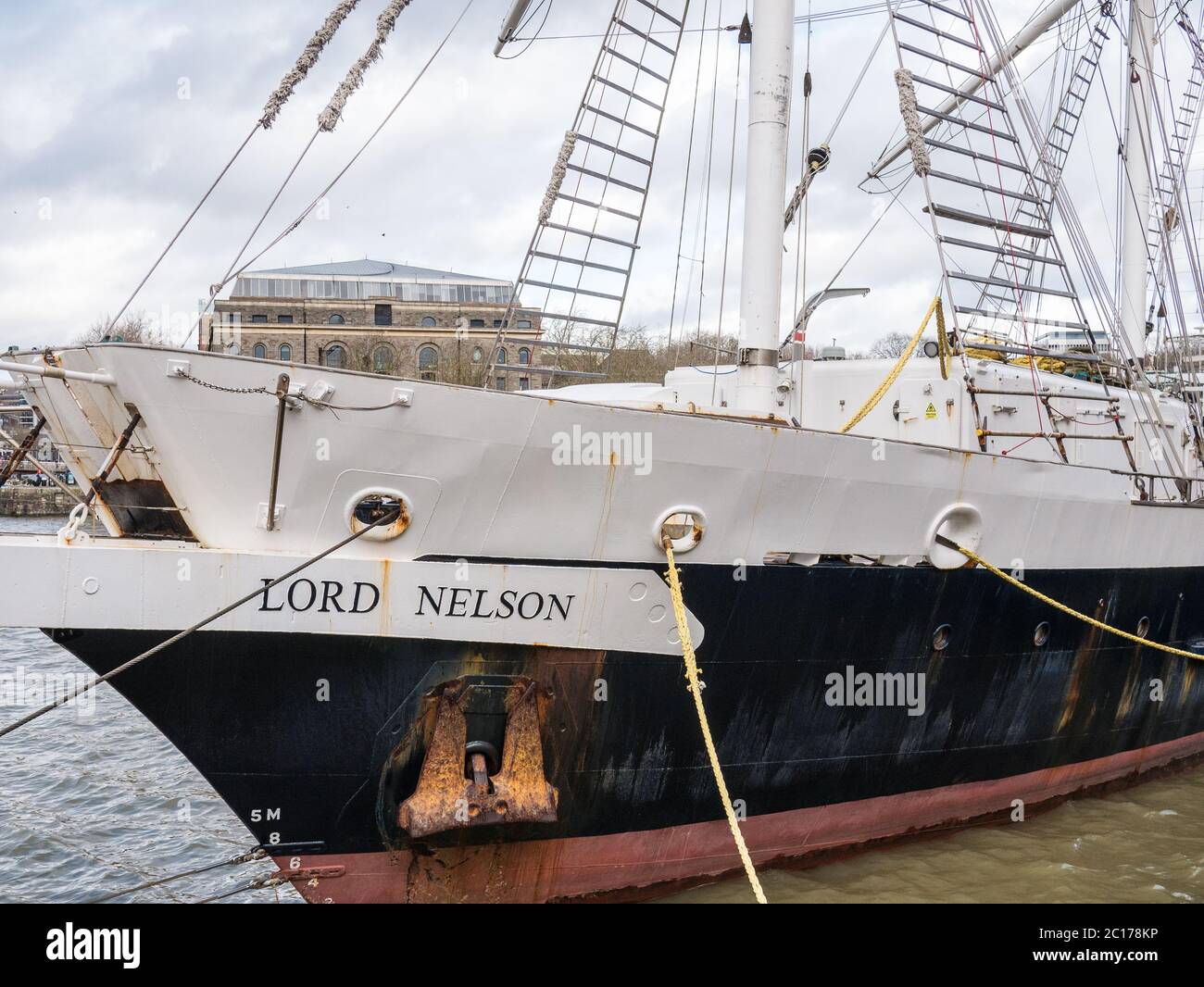 Nave Lord Nelson nel porto di Bristol Foto Stock