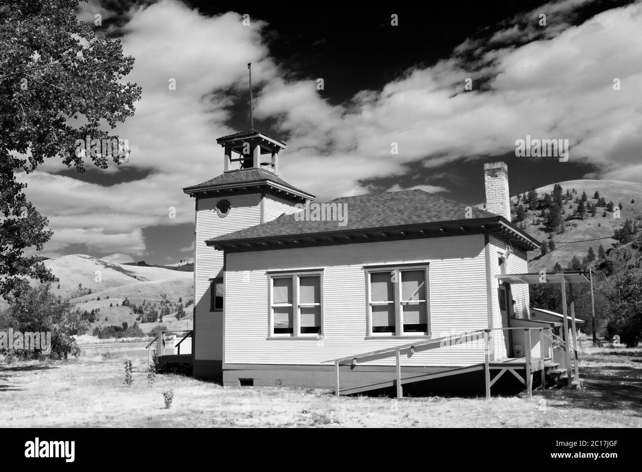 Ravalli chiesa di legno, Ravalli Village, Missoula, Montana, USA Foto Stock