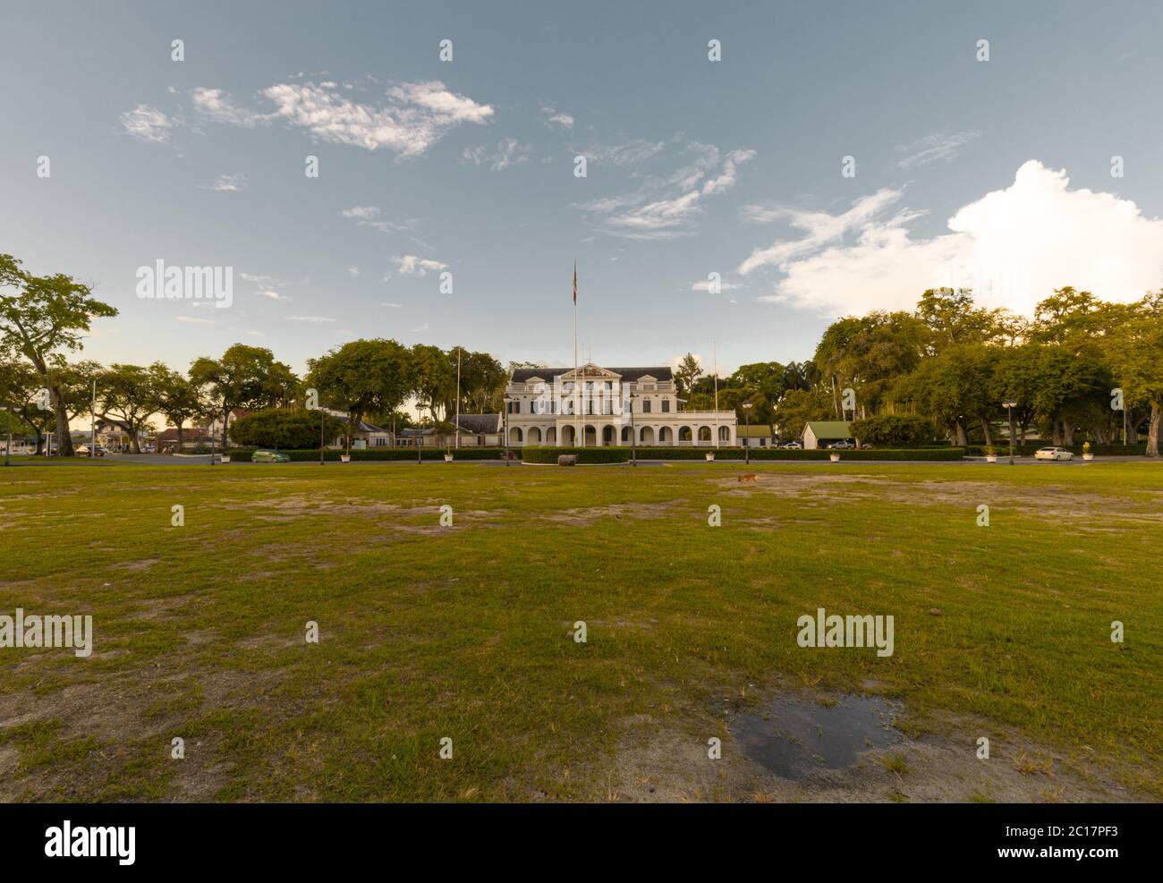 Paramaribo, Suriname - 2019 agosto: Il Palazzo Presidenziale. Foto Stock