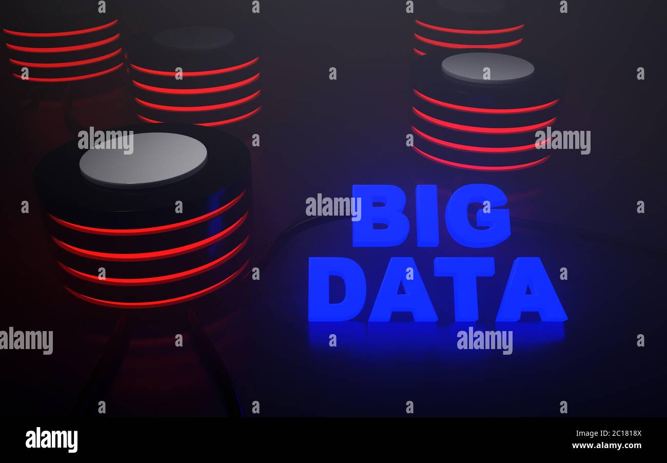 Server per big data Foto Stock
