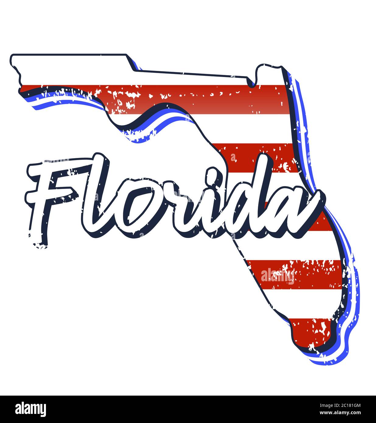 LUSEOAN 100 Stuzzicadenti Con Bandiera Della Florida - Decorazioni Per Cocktail, Cupcake, Frutta E Antipasti - Bandierine USA A Tema Florida, 3,5x2,5 Cm