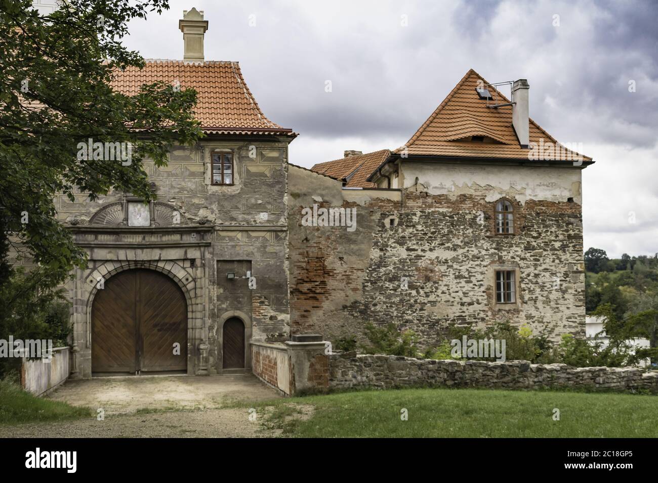 Castello Bischofteinitz – Horšovsk ý T ý n, Czechia Foto Stock