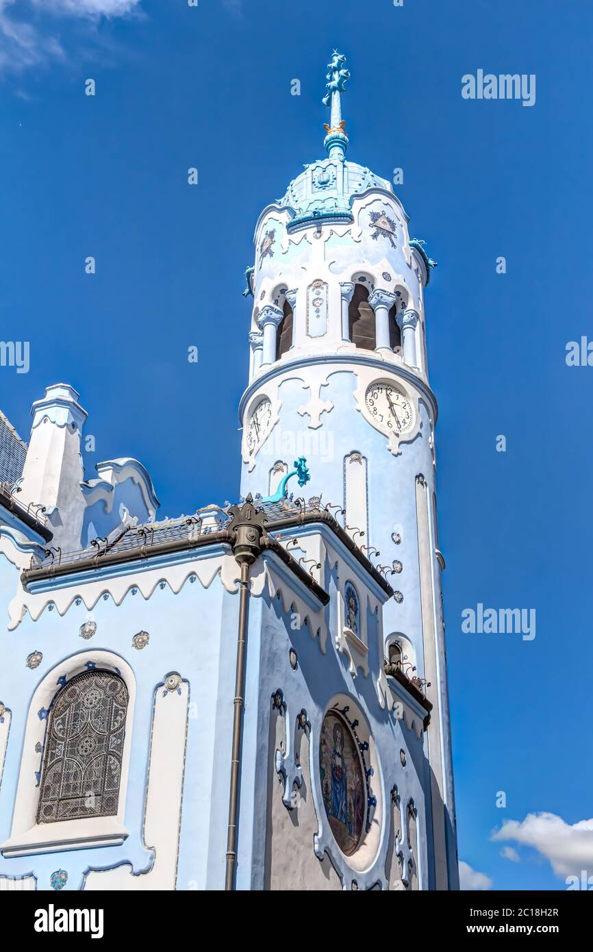 Chiesa Blu a Bratislava - Chiesa di Santa Elisabetta Foto Stock