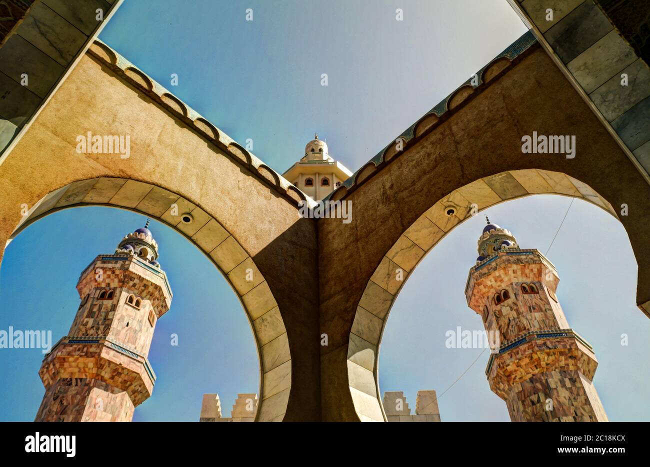 Moschea di Touba, centro di Mouridismo, Senegal Foto Stock