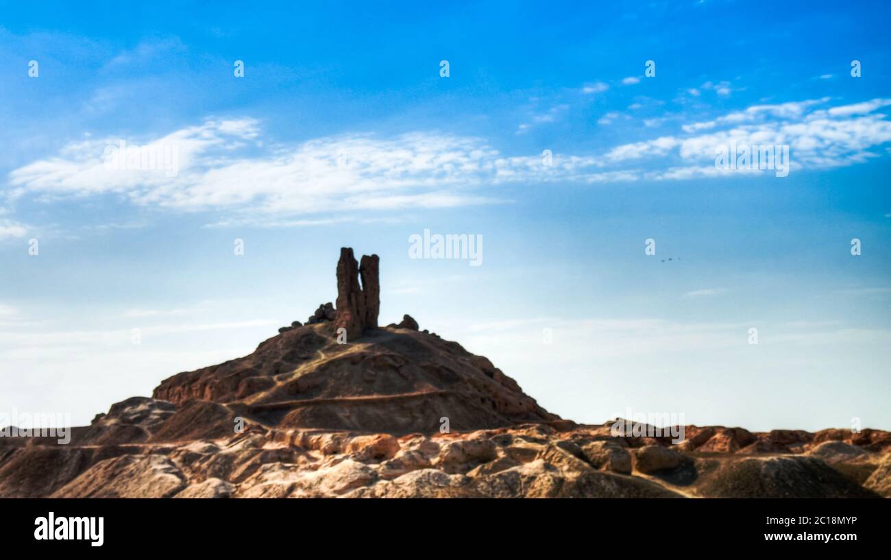 Ziggurat Birs Nimrud, la montagna di Borsippa, Iraq Foto Stock