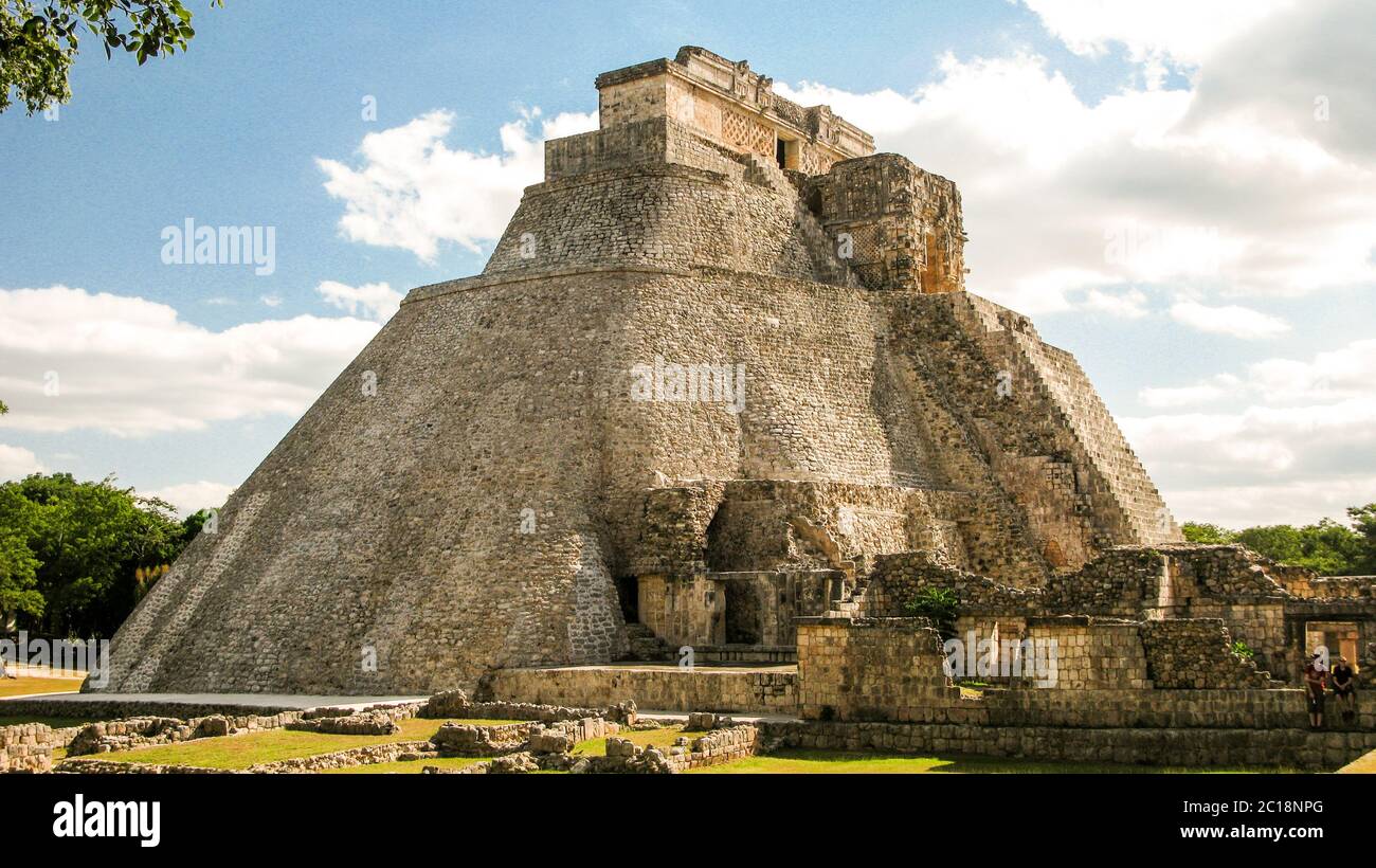Piramide di Magiciano, Uxmal Foto Stock