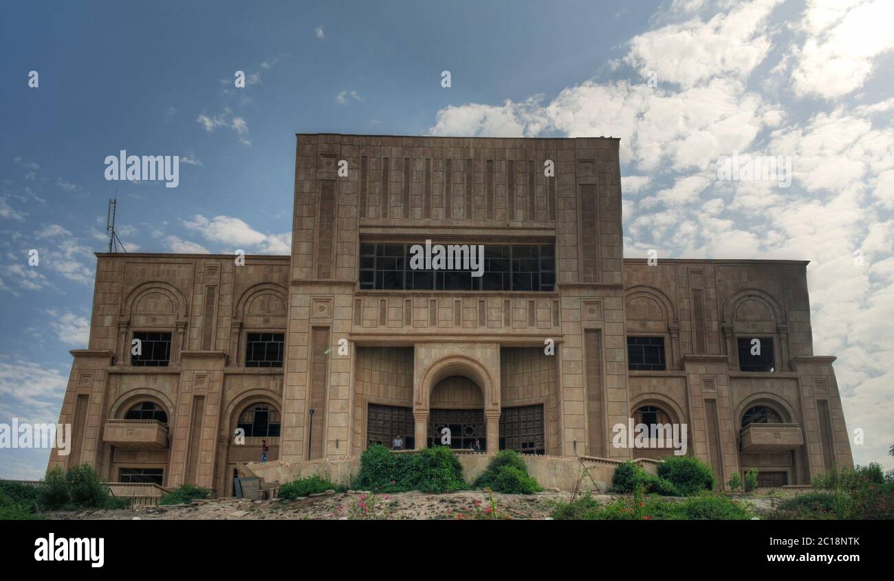 Ex Saddam Hussein Palace, Babilonia, Iraq Foto Stock