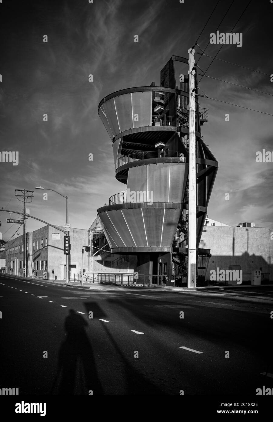Samitaur Tower monocromatico, Culver City, California Foto Stock