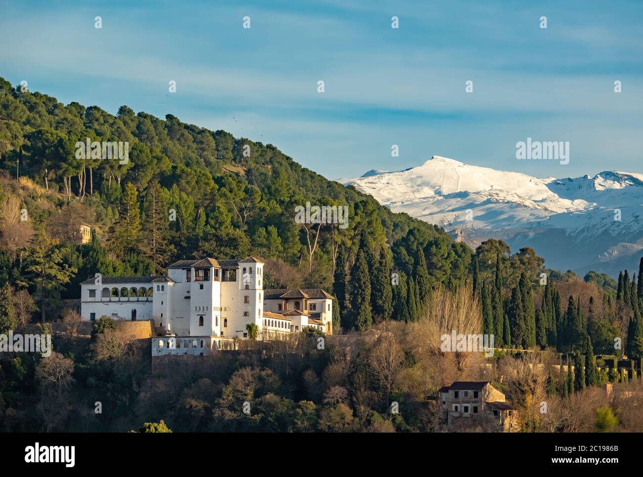 Palazzo dell'Alhambra a Granada. Migliori attrazioni a Andalusia, Spain. Foto Stock