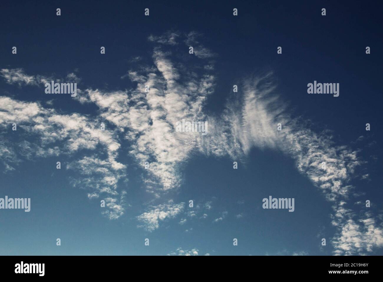 nuvole sul cielo. Foto Stock