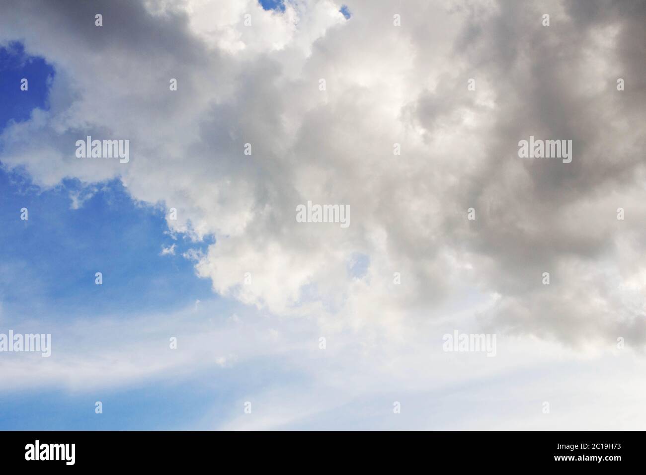 Nuvole coperte al cielo. Foto Stock