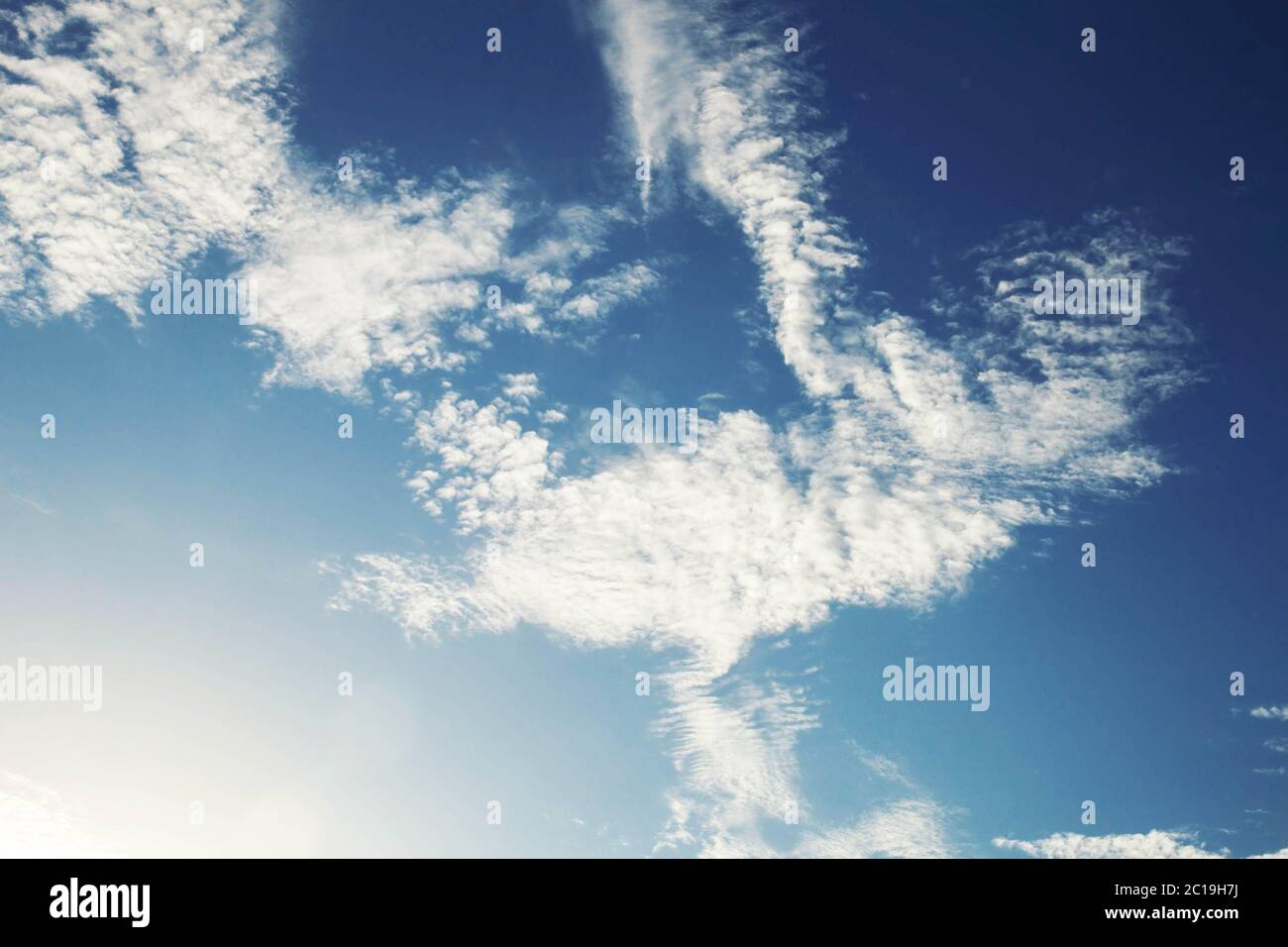 bellezza delle nuvole sul cielo. Foto Stock