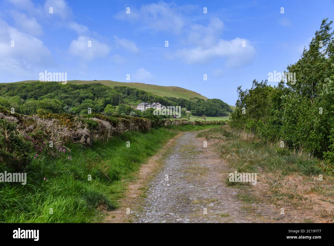 Tanybwlch Mansion Aberystwyth Ceredigion da Nanny Goats Walk Foto Stock