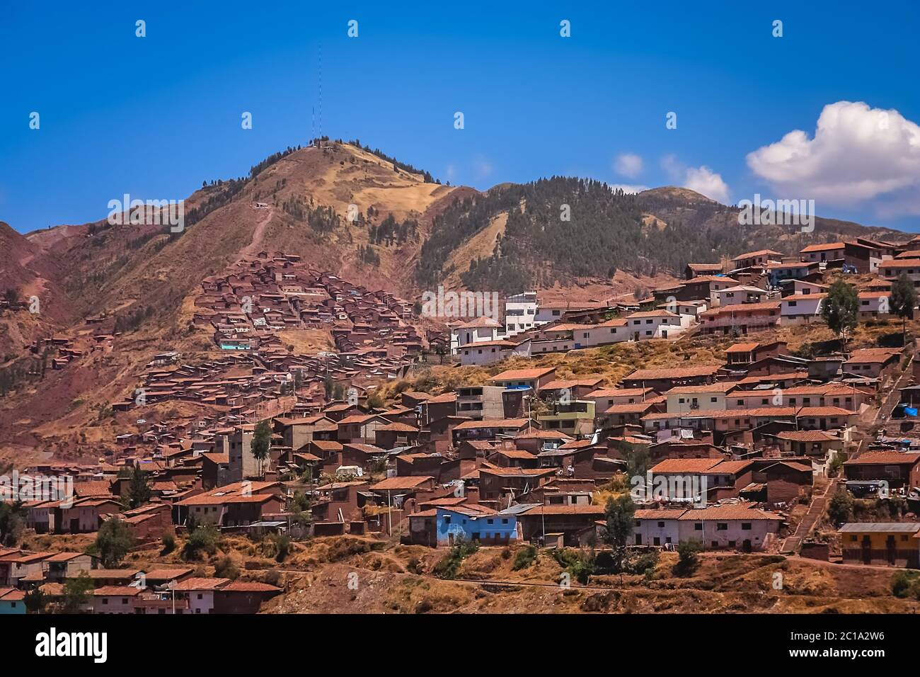 Tetti di Cusco Foto Stock
