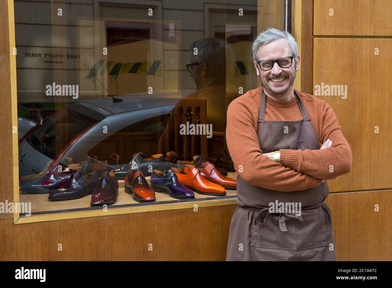 SCARPE DA CALCIO PIERRE CORTHAY Foto Stock