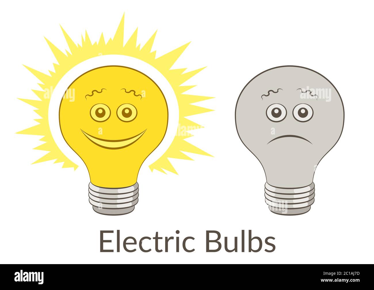 Lampadine, incandescente e buio Foto Stock