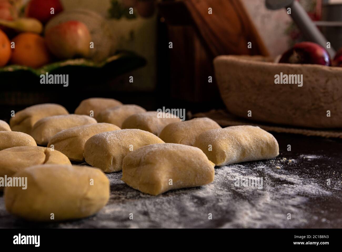 Pasticceria casaletta di funghi Foto Stock