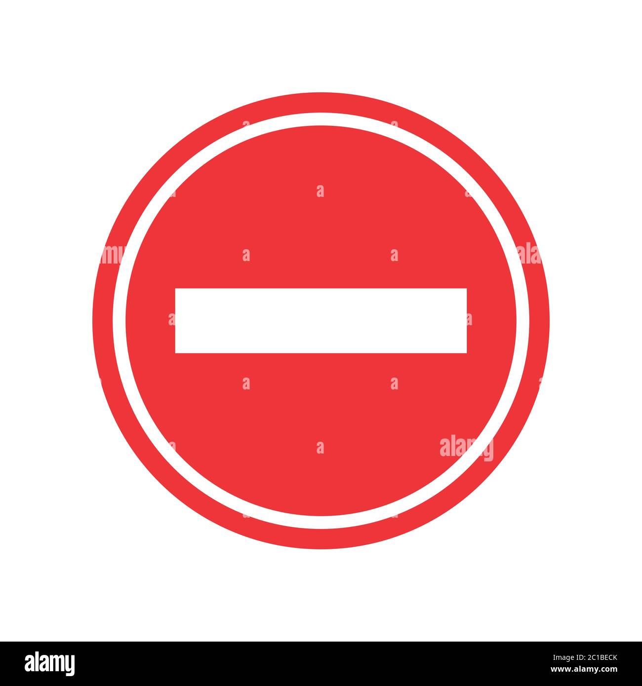 Segnale di stop. Icona di arresto isolata su sfondo bianco. Illustrazione Vettoriale