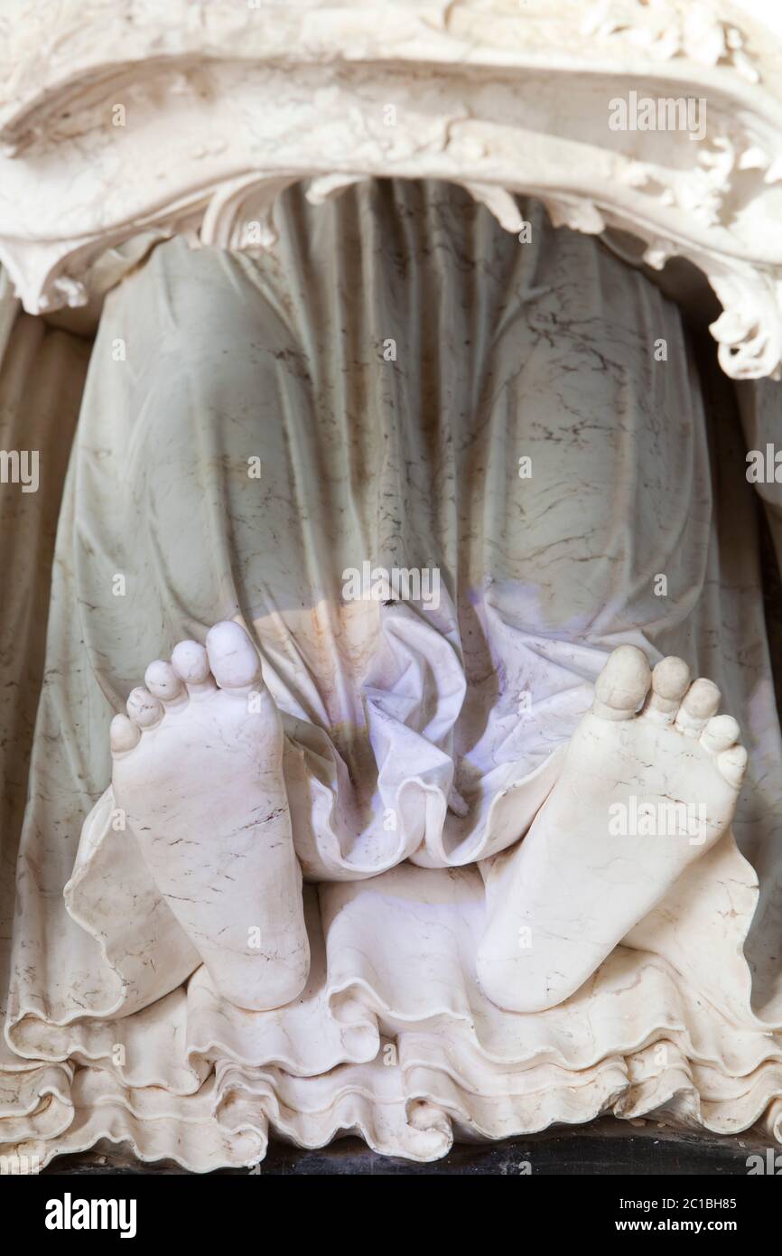 Francia, Ain, Bourg en Bresse, Monastero reale di Brou. Il coro il santuario di Filiberto II Foto Stock