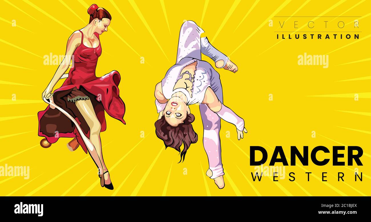 Balletto classico eseguito da una ragazza di ballerini sul palco Illustrazione Vettoriale Balletto classico eseguito da una ragazza di ballerini sul palco Illustrazione Vettoriale