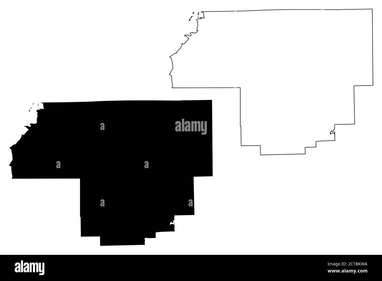 Woodford County, Illinois (Stati Uniti, Stati Uniti d'America, Stati Uniti, Stati Uniti, Stati Uniti) mappa vettoriale, schizzo scrimolo mappa Woodford Illustrazione Vettoriale