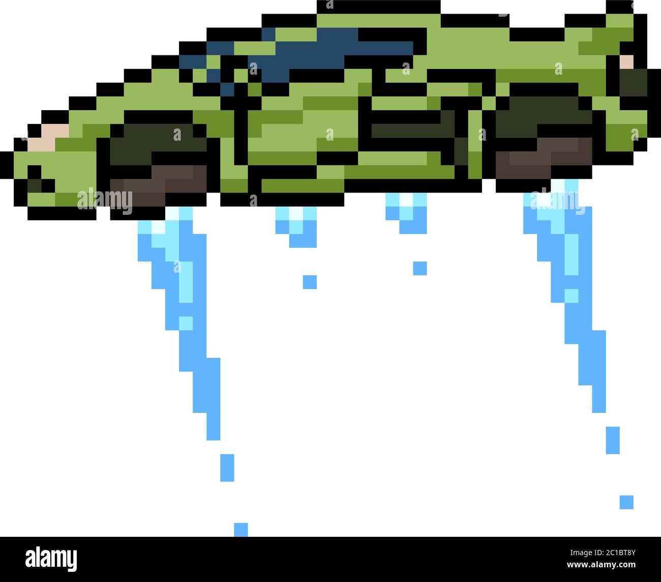 vettore pixel art sci fi auto isolato cartone animato Immagine e Vettoriale  - Alamy