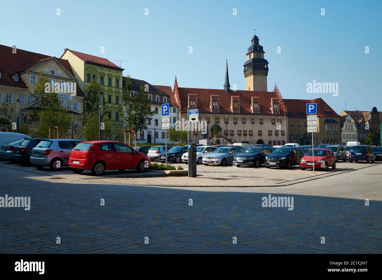 Zeitz Municipio, Burgenlandkreis, Sassonia-Anhalt, Germania Foto Stock
