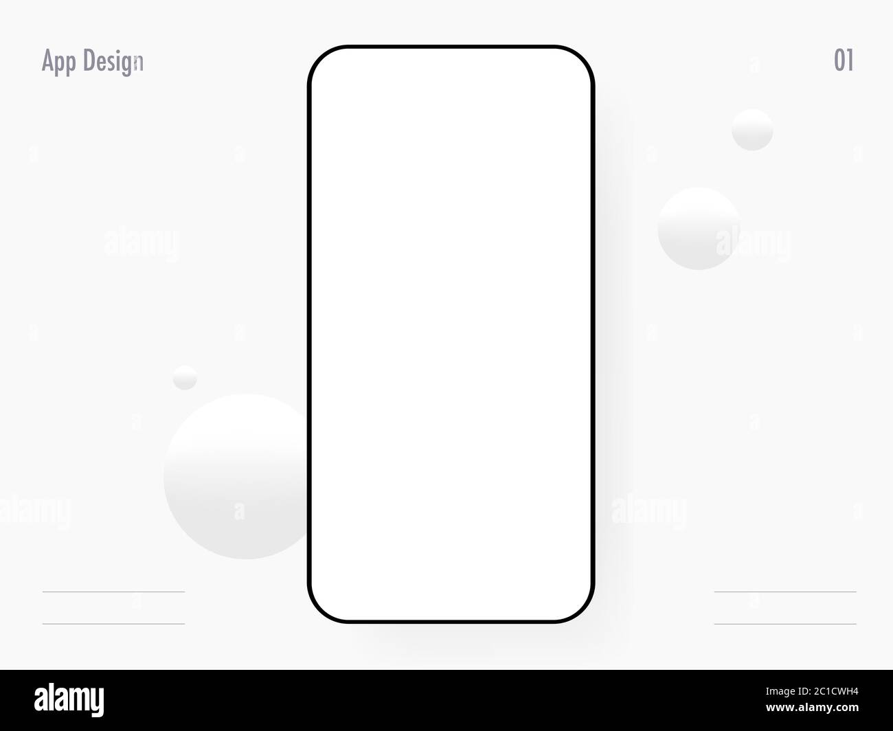 Mockup per la progettazione di app per la struttura a reticolo dei modelli mobili Illustrazione Vettoriale