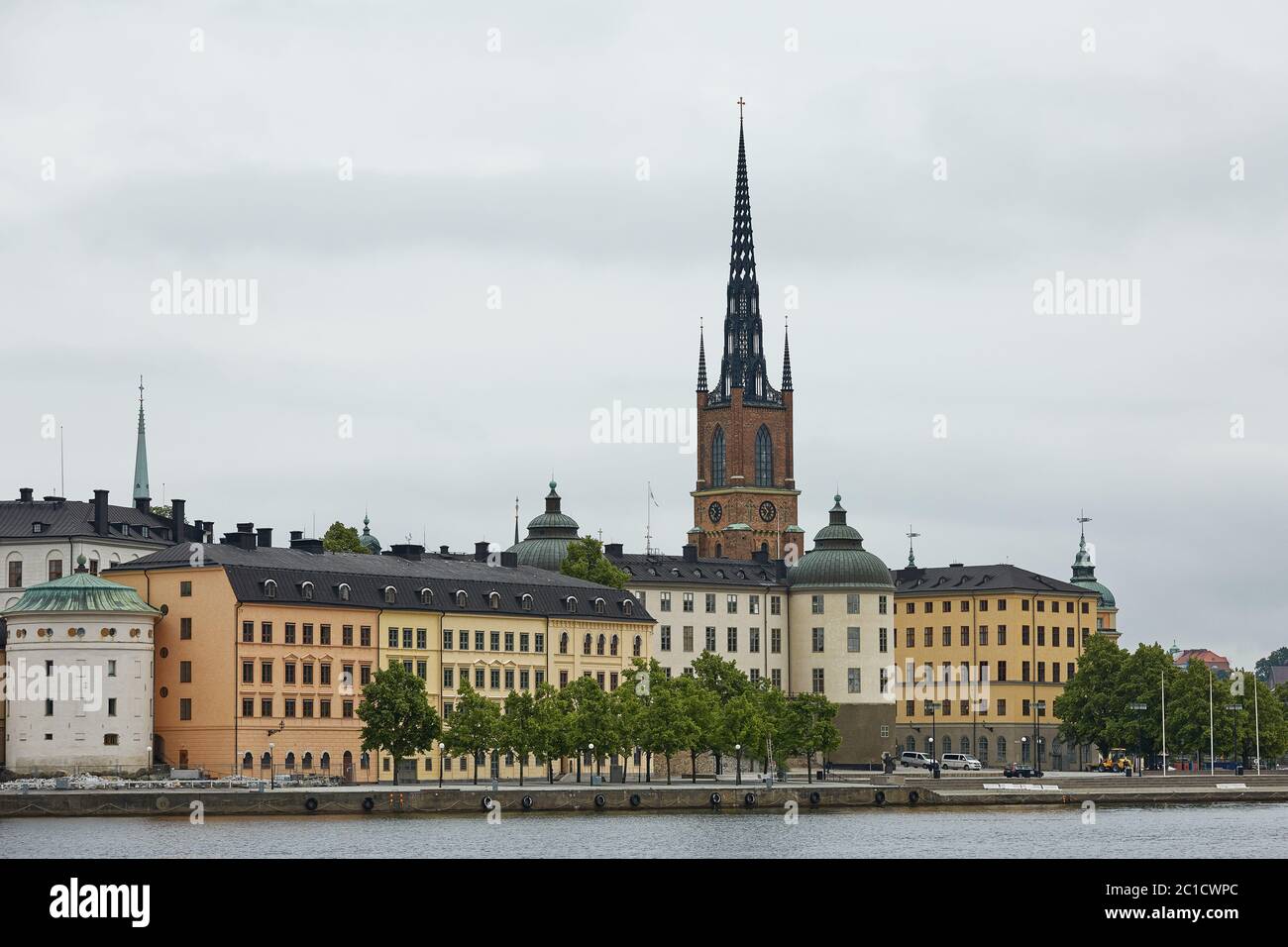 Vista panoramica della città di Stoccolma e dell'Evert Taubes Terrass dal municipio di Stoccolma Foto Stock
