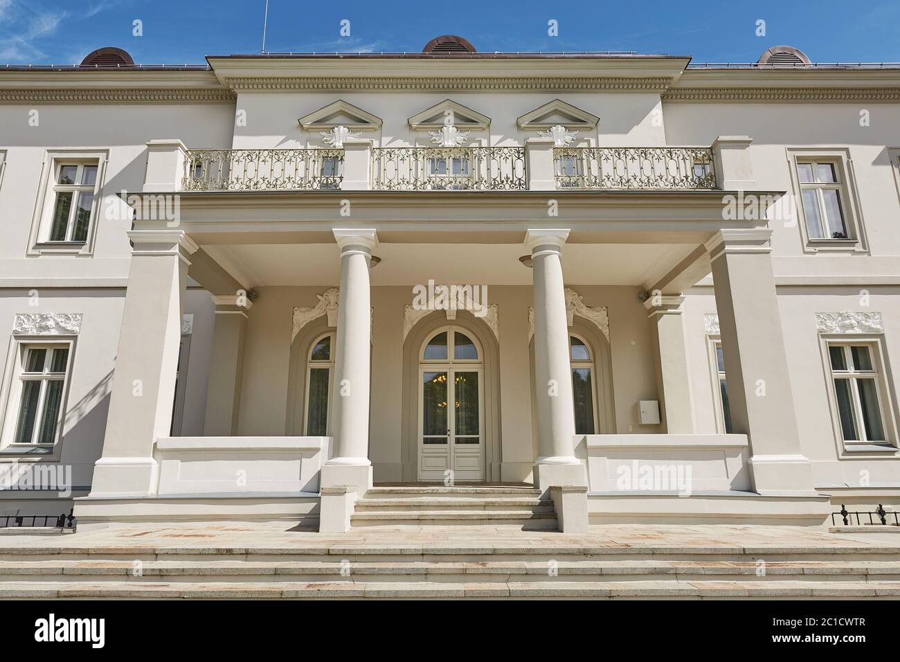 Bel Museo dell'Ambra di Palanga nel Palazzo di Tiskeviciai e Giardino Botanico di Palanga, Lituania Foto Stock