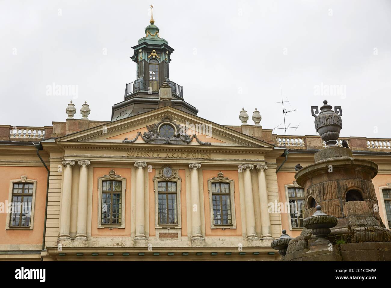 L'Accademia svedese fu fondata nel 1786 per far progredire la letteratura e la lingua svedese. Stoccolma Svezia Foto Stock