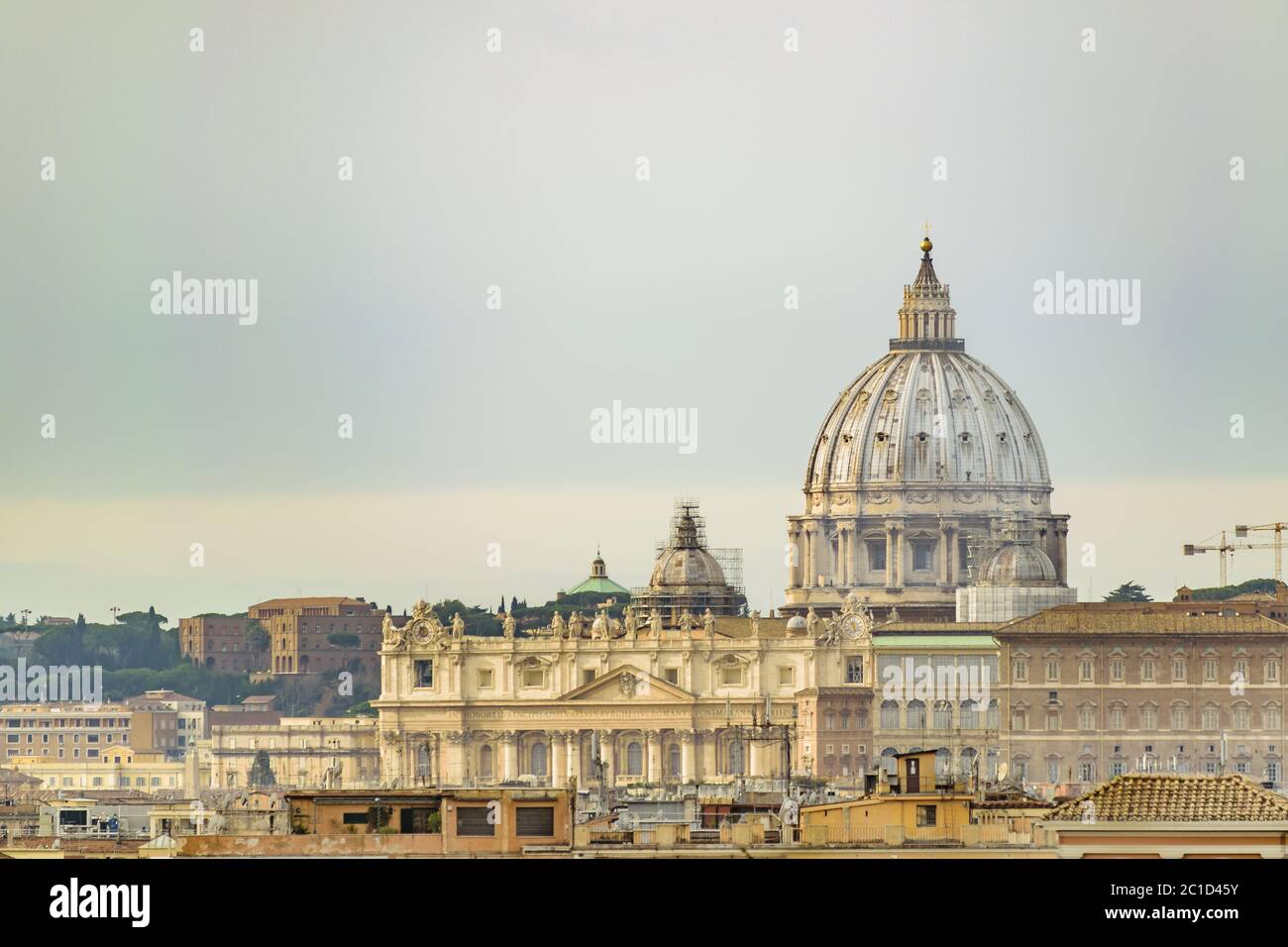 Vista aerea della Chiesa di San Pietro Foto Stock