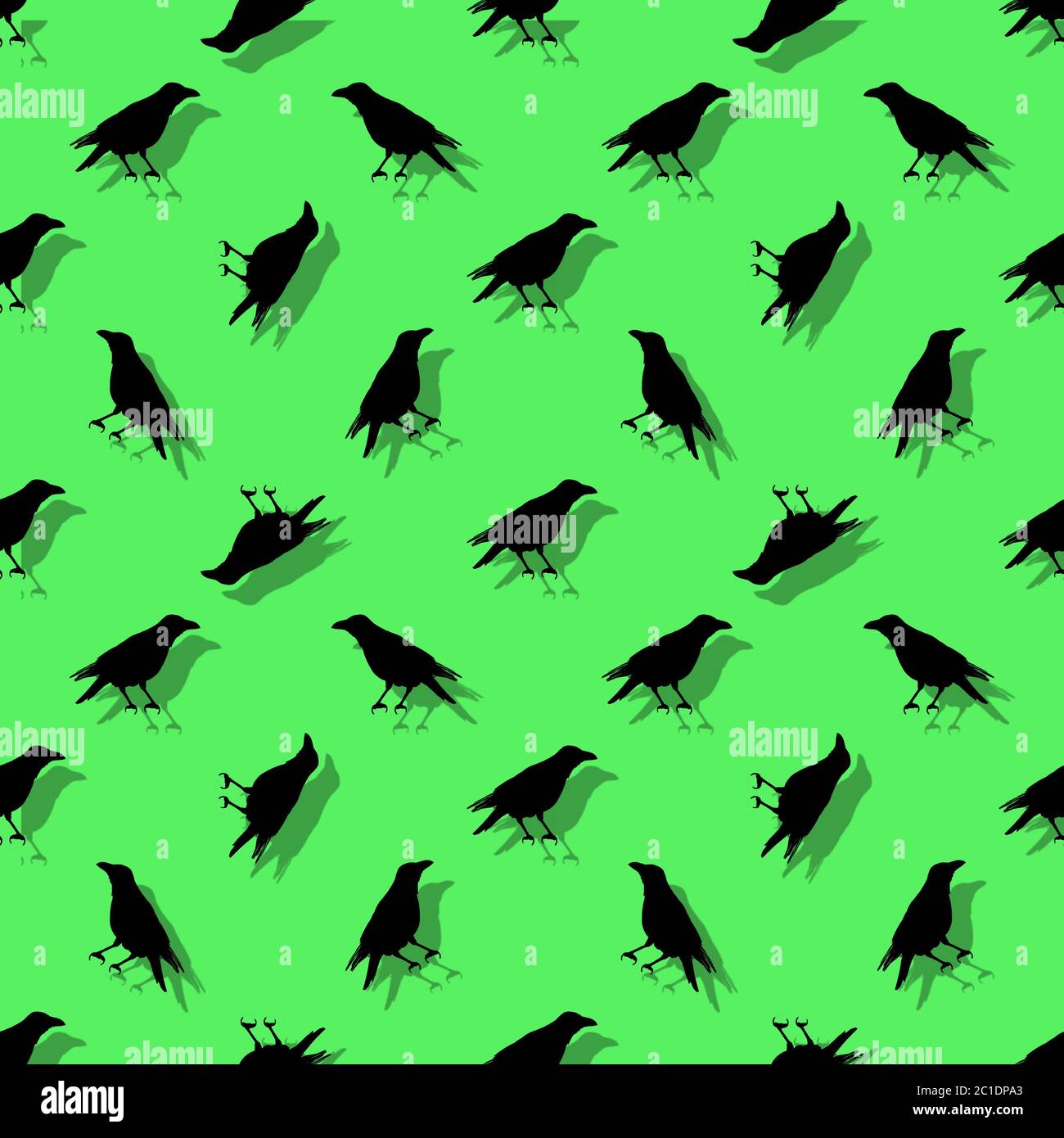 Silhouette uccelli modello senza giunture Foto Stock