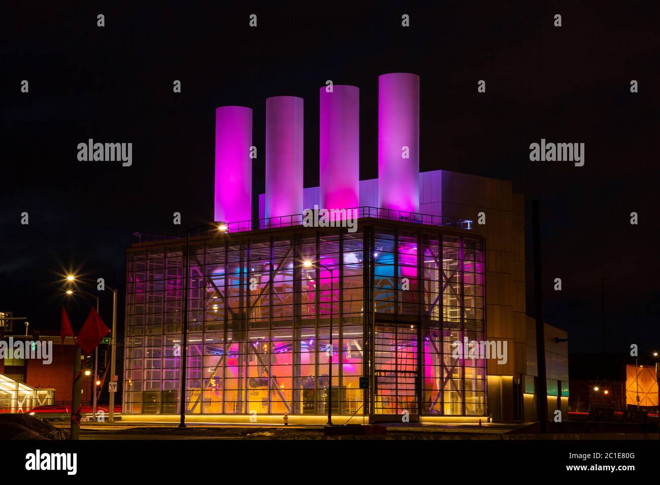 WA16783-00....WASHNGTON - impianto di ventilazione per il tunnel SR99 attraverso il centro di Seattle. Foto Stock