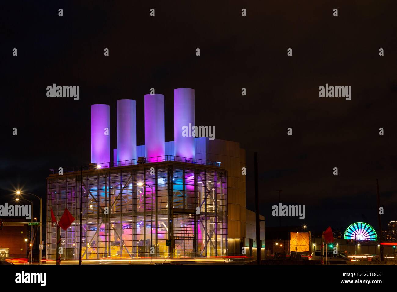 WA16783-00....WASHNGTON - impianto di ventilazione per il tunnel SR99 attraverso il centro di Seattle. Foto Stock