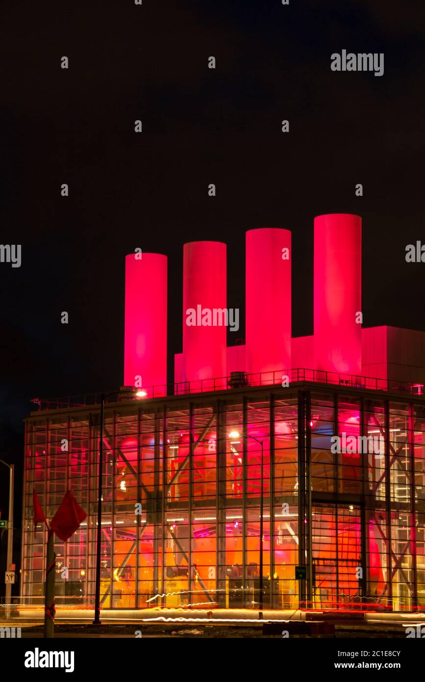 WA16783-00....WASHNGTON - impianto di ventilazione per il tunnel SR99 attraverso il centro di Seattle. Foto Stock