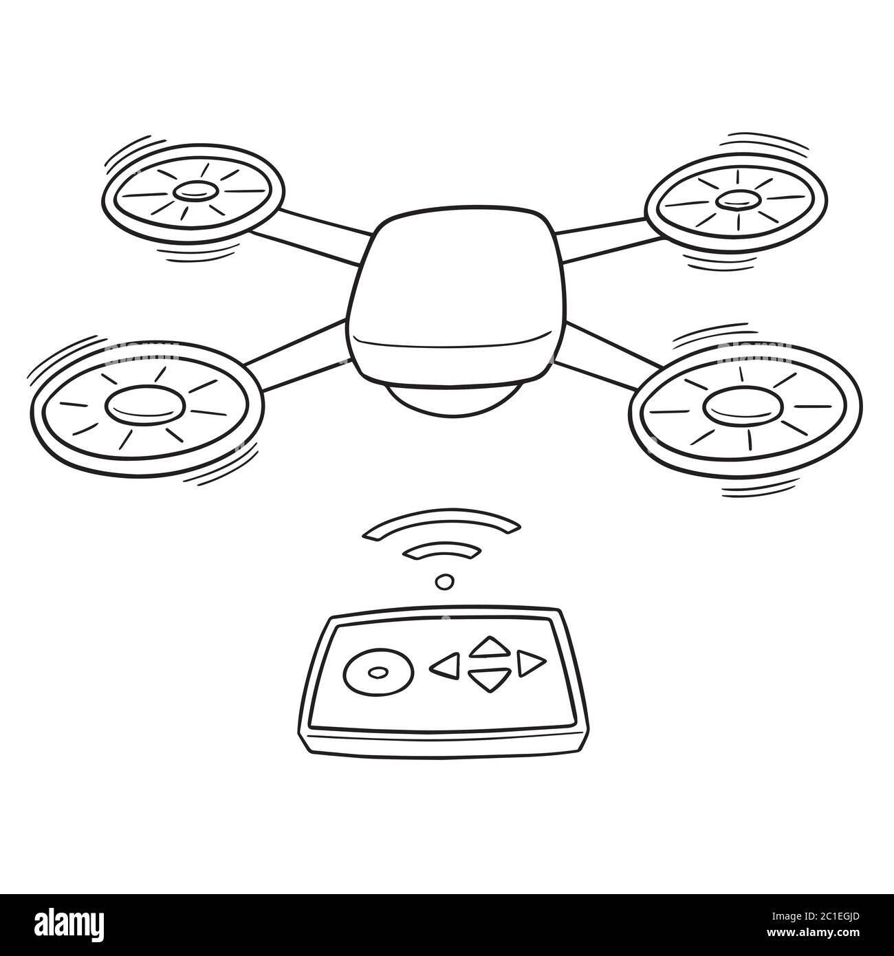 vettore di drone Illustrazione Vettoriale