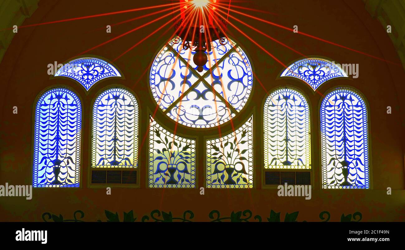 Arte araba del vetro Foto Stock