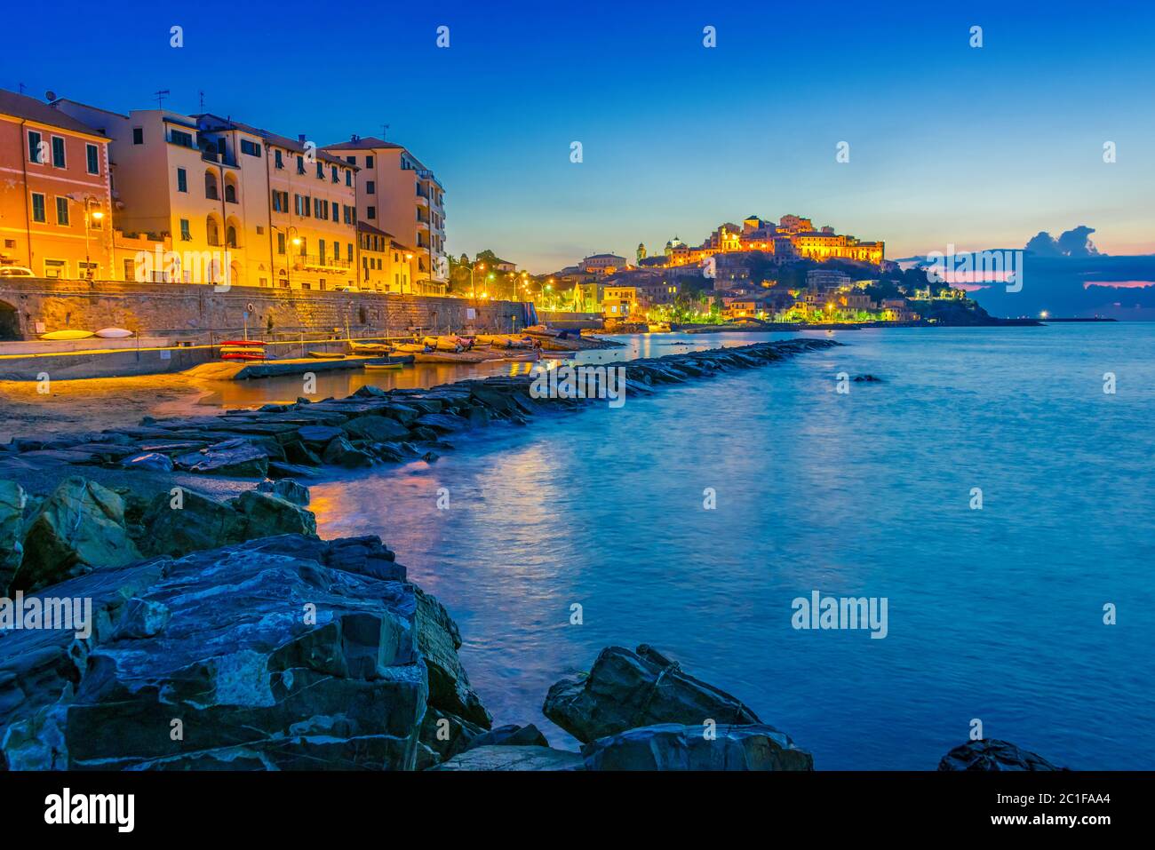 Porto Maurizio in provincia di Imperia Liguria, Italia Foto Stock