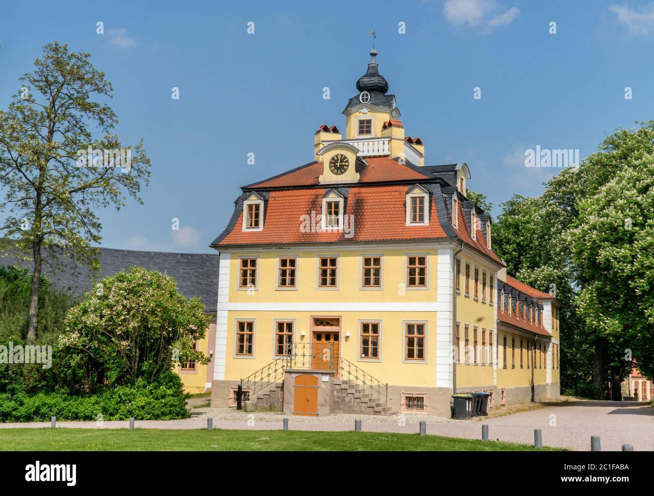Castello Belvedere a Weimar Foto Stock