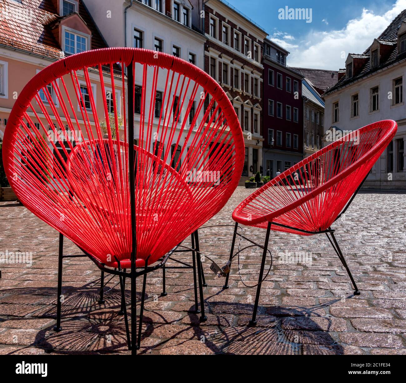 Retro rosso Foto Stock