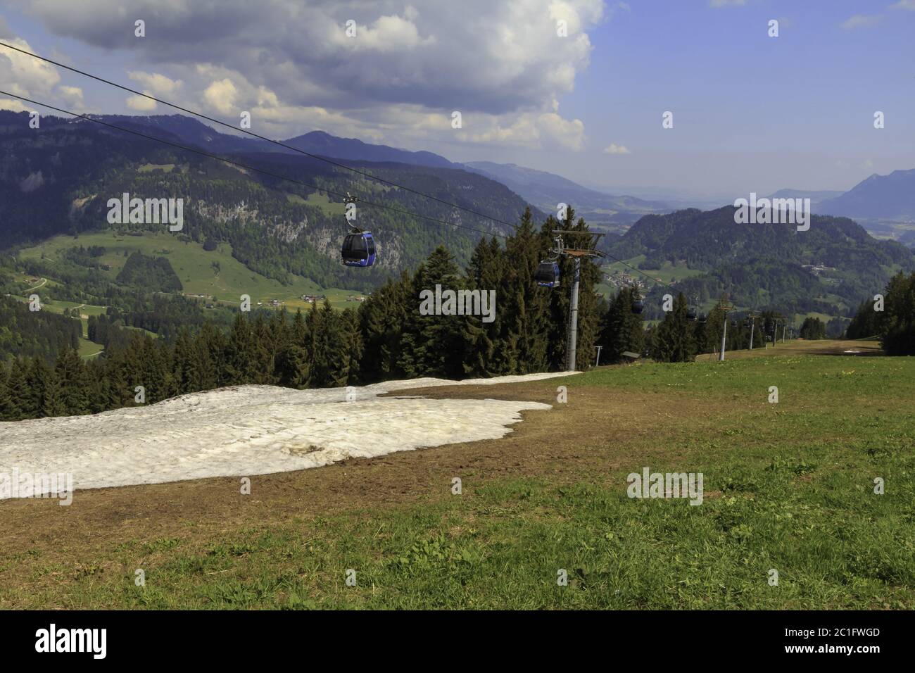 Söllereck nelle Alpi di Allgäu tra Birgsautal e Kleinwalsertal, Germania, Europa Foto Stock