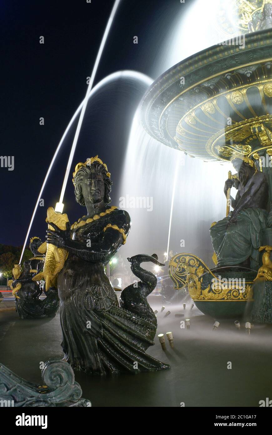 Fontaine des Mers Foto Stock