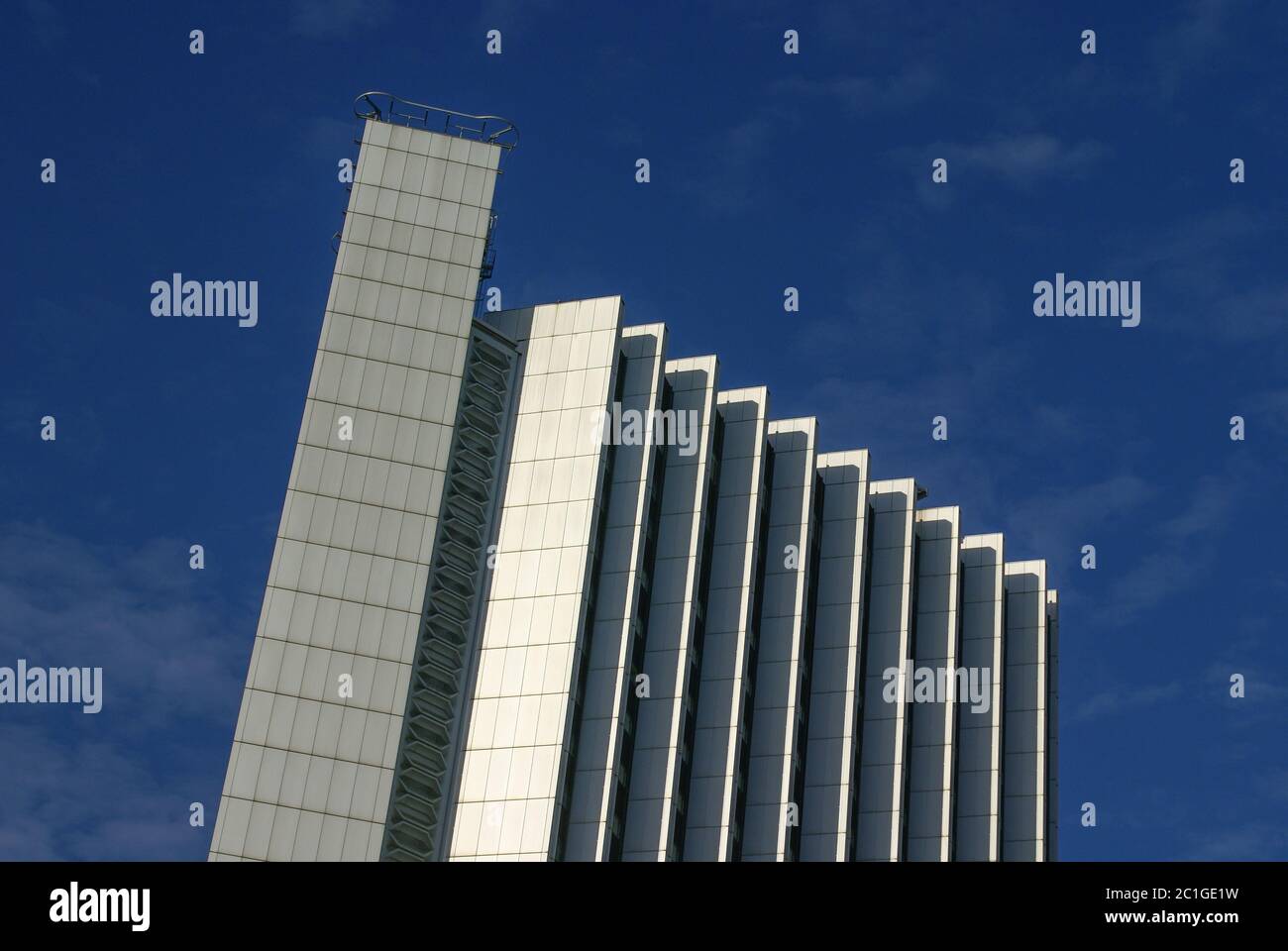 L'edificio più alto della città di Chemnitz, Sassonia, Germania Foto Stock