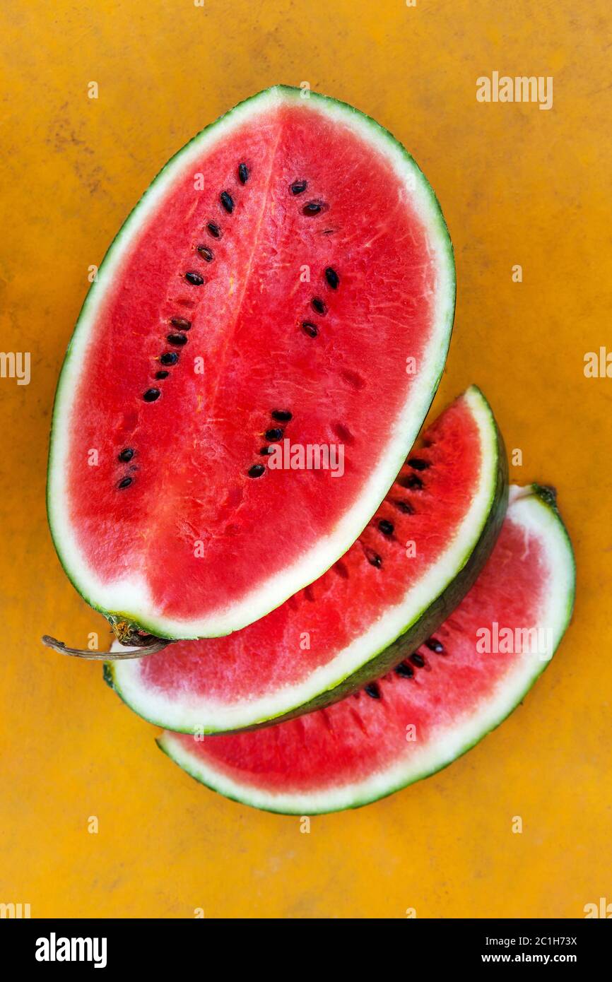 Cocomero fresco dall'alto. Foto Stock