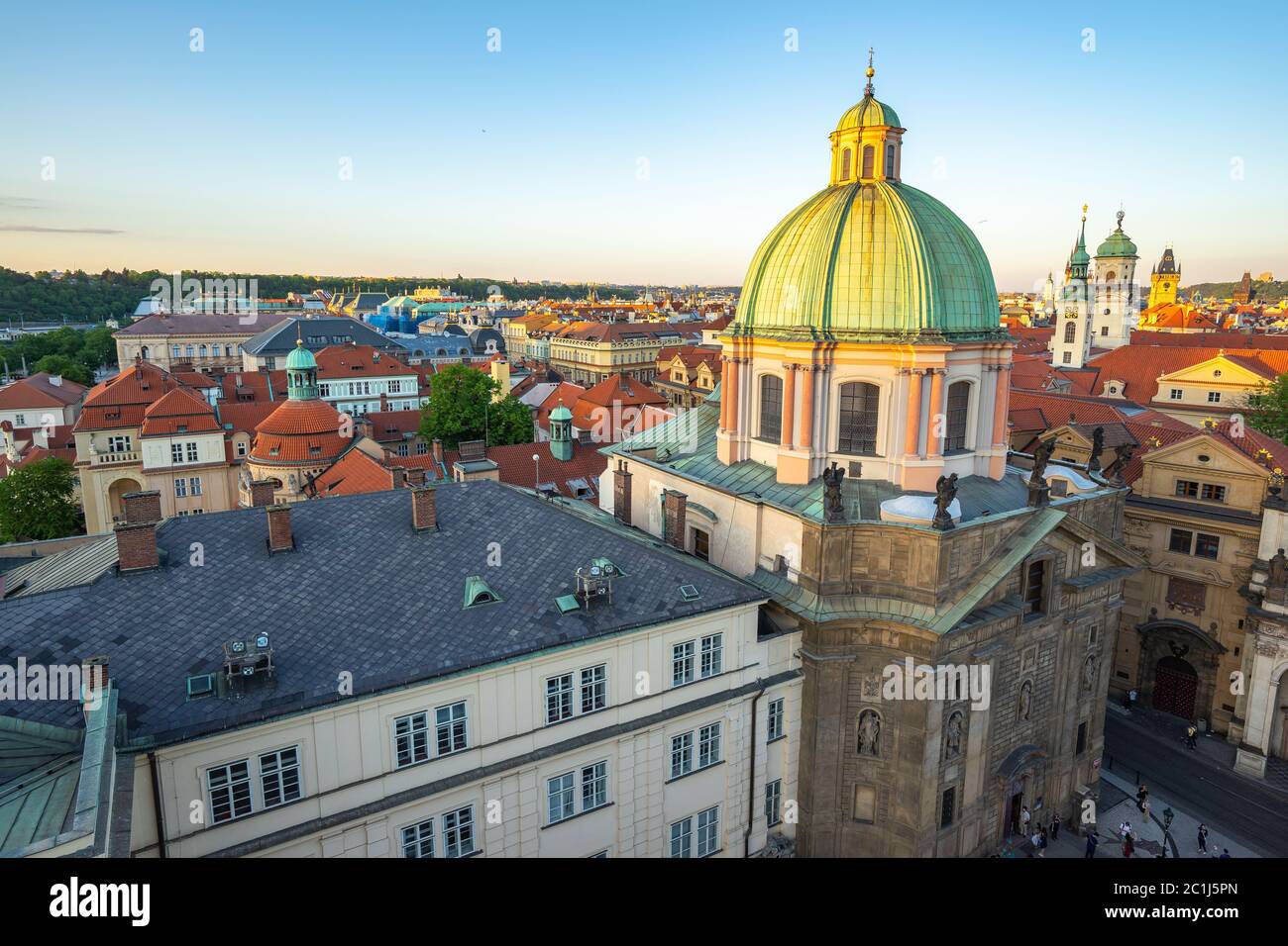 Città vecchia di Praga skyline in Repubblica Ceca Foto Stock